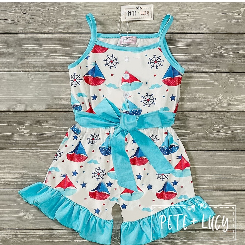 Pete + Lucy girl jumpsuit